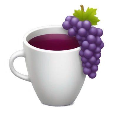 Cup with grape juice in it sticker