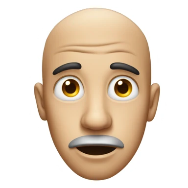 person rolling eyes but looking to one side sticker