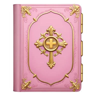 make a girly bible with pink and white tones sticker