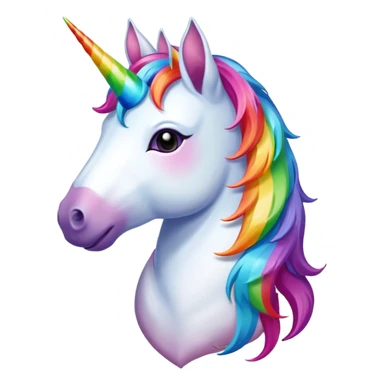 Colorful unicorn  sticker