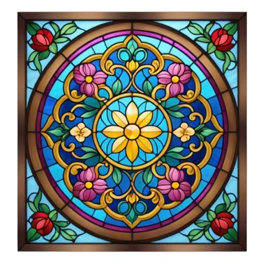 stained glass window sticker