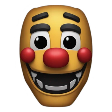 Máscara del personaje puppet de fnaf sticker