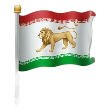 flag Iran lion sticker