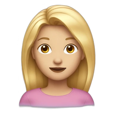Anna with blond hair sticker