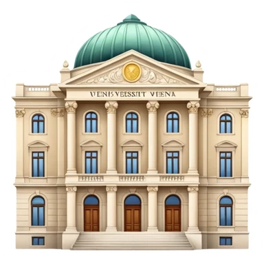 university aesthetic buildung vienna sticker