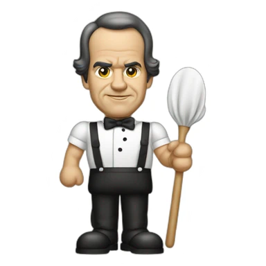 French maid Richard Nixon sticker
