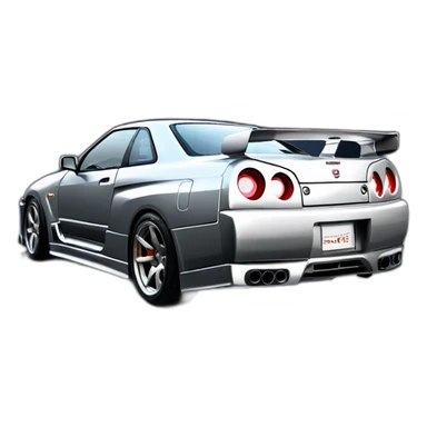 nissan gtr r34 skyline sticker
