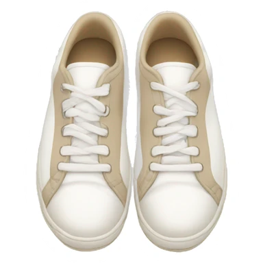 white and beige tennis shoes sticker
