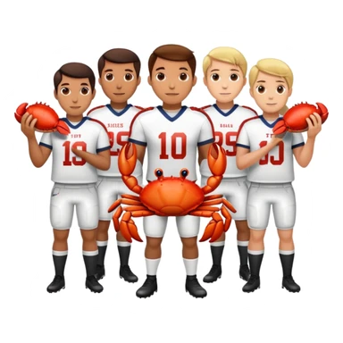 #15 New York giants holding a crab sticker
