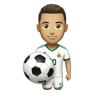 Ronaldo avec le ballon d'or sticker