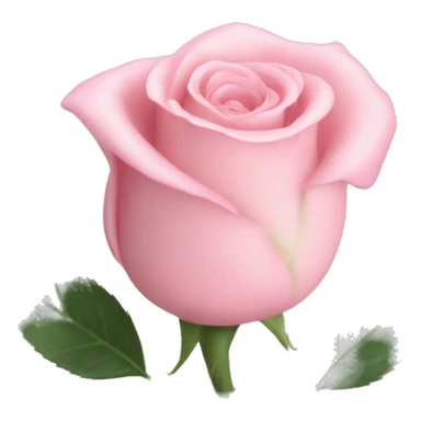 a pastel pink rose bud sticker