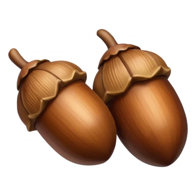 oak acorns sticker