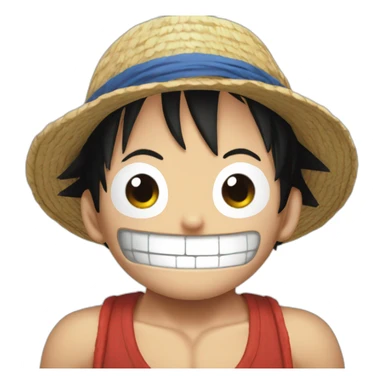 One piece luffy sticker
