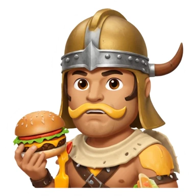 Burger Barbarian sticker