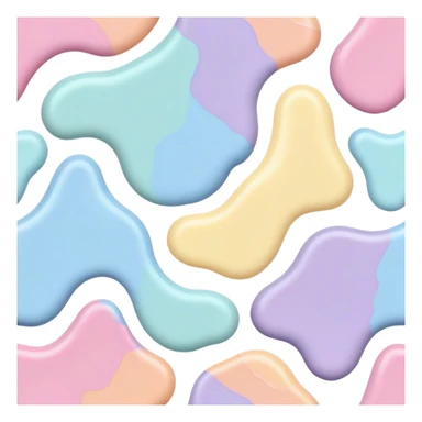 melted pastel paint colors pattern  sticker