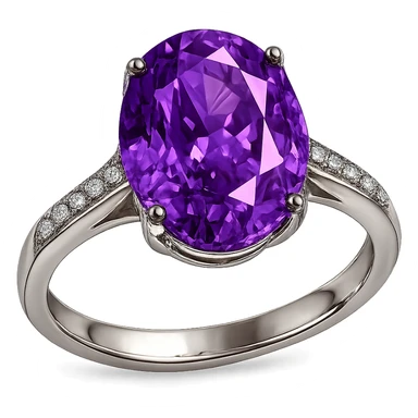 purple sparkly gemstone ring sticker