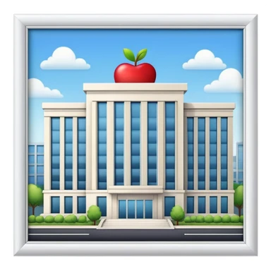 apple company building sticker