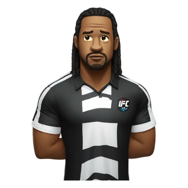 ufc referee herb dean shrugging his shoulders sticker