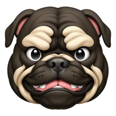 black bulldog Y3 sticker