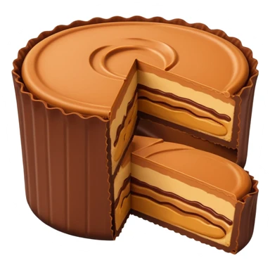 reeses peanut butter cup exact replica sticker