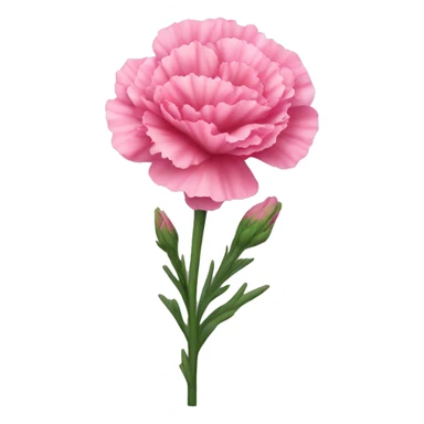 pink carnation sticker