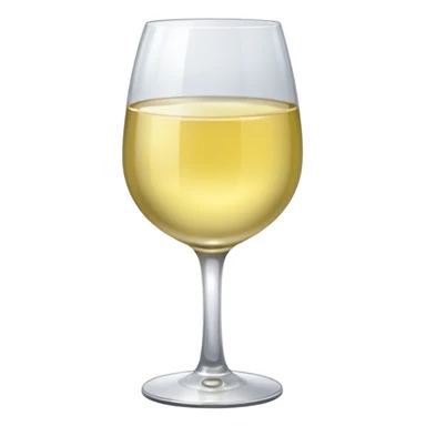 glass of light white wine  sticker