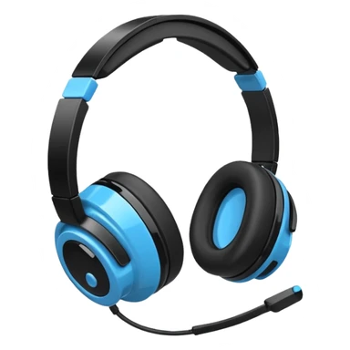 cartoon Meta Quest 2 headset, simplified shapes, white and black, with a touch of blue for highlights, cheerful expression sticker