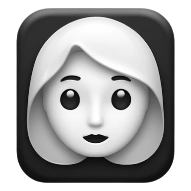 about/ information black n white icon i sticker