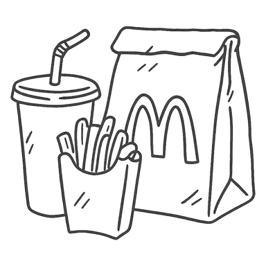 1990’s McDonald’s meal sticker