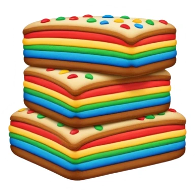 italian seven layer rainbow cookie sticker