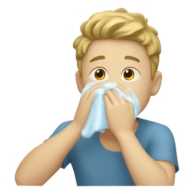 white boy washing face sticker