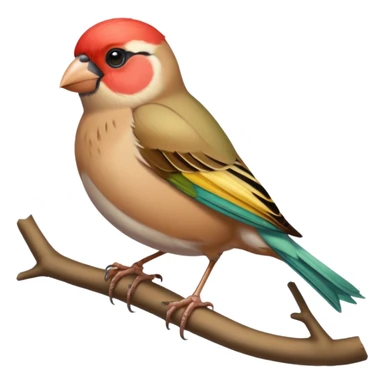 Finch bird sticker