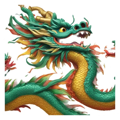 thailand dragon multicolor sticker