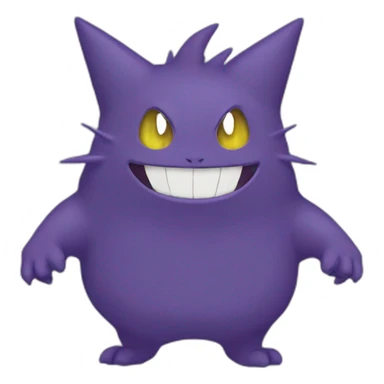 The gengar Pokémon sticker