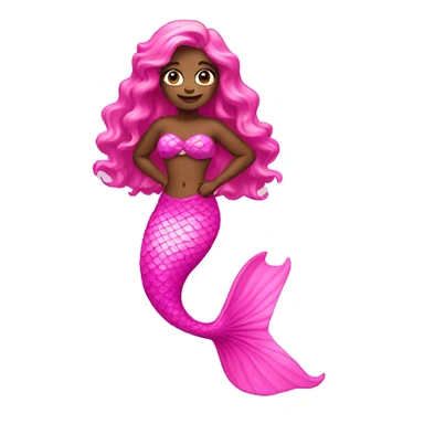 Pink mermaid  sticker