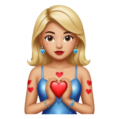 Karol G heart tattoo  sticker