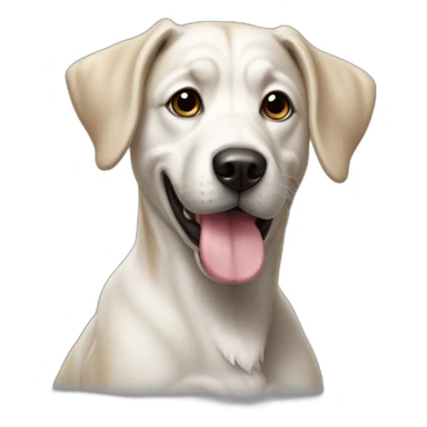 Chien avec os sticker