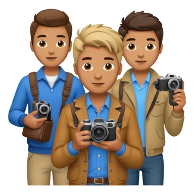 man with Camera, different outfit sticker