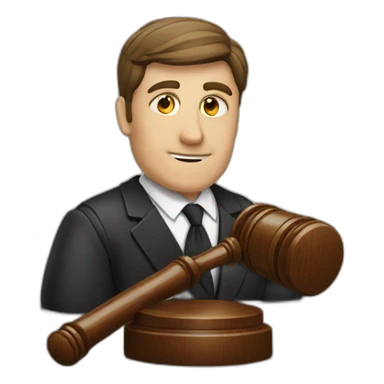 lawyer with the gavel sticker