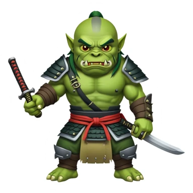 samurai orc sticker