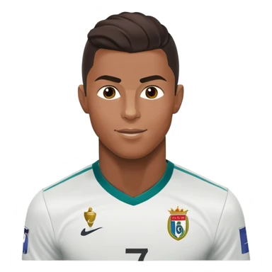 soccer player CR7 Cristiano Ronaldo celebrating a goal sticker