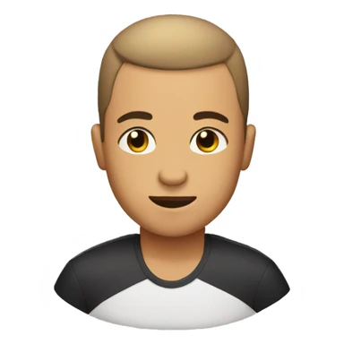 Person getting a buzzcut  sticker