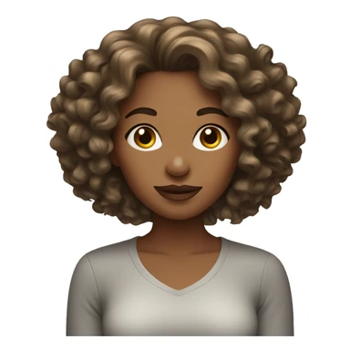 woman with heatless curls sticker