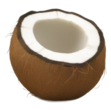 Coconut at the beach  sticker
