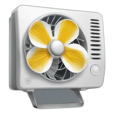 Un papillons devant un ventilateur  sticker