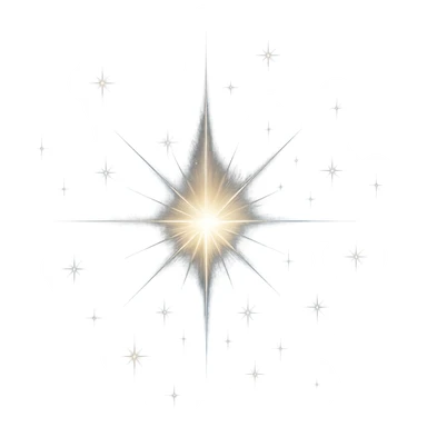 star with a cosmic sparkle sticker