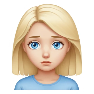  blond girl blue eyes with a Beautiful finish had a trauma  sticker