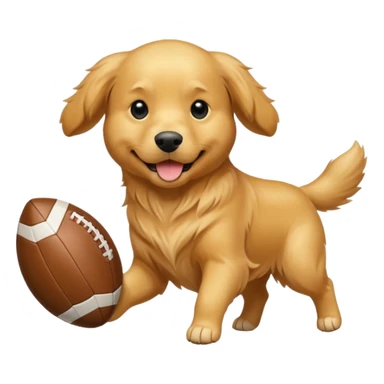 Un chien qui fait du football sticker