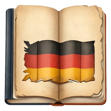 a school textbook with a fragment of Germany on the cover sticker