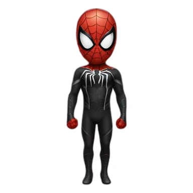 Spiderman black suit sticker